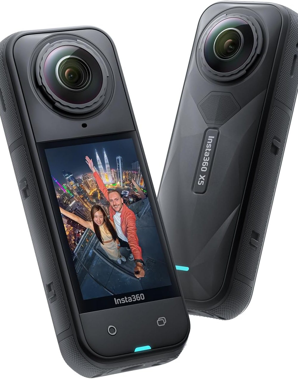 Insta360 X5 - Waterproof 8K 360° Action Camera, Leading Low Light, Invisible Selfie Stick Effect, Rugged and Replaceable Lens, 3-Hour Battery, Built-in Wind Guard, Stabilization, Triple AI Chip Design