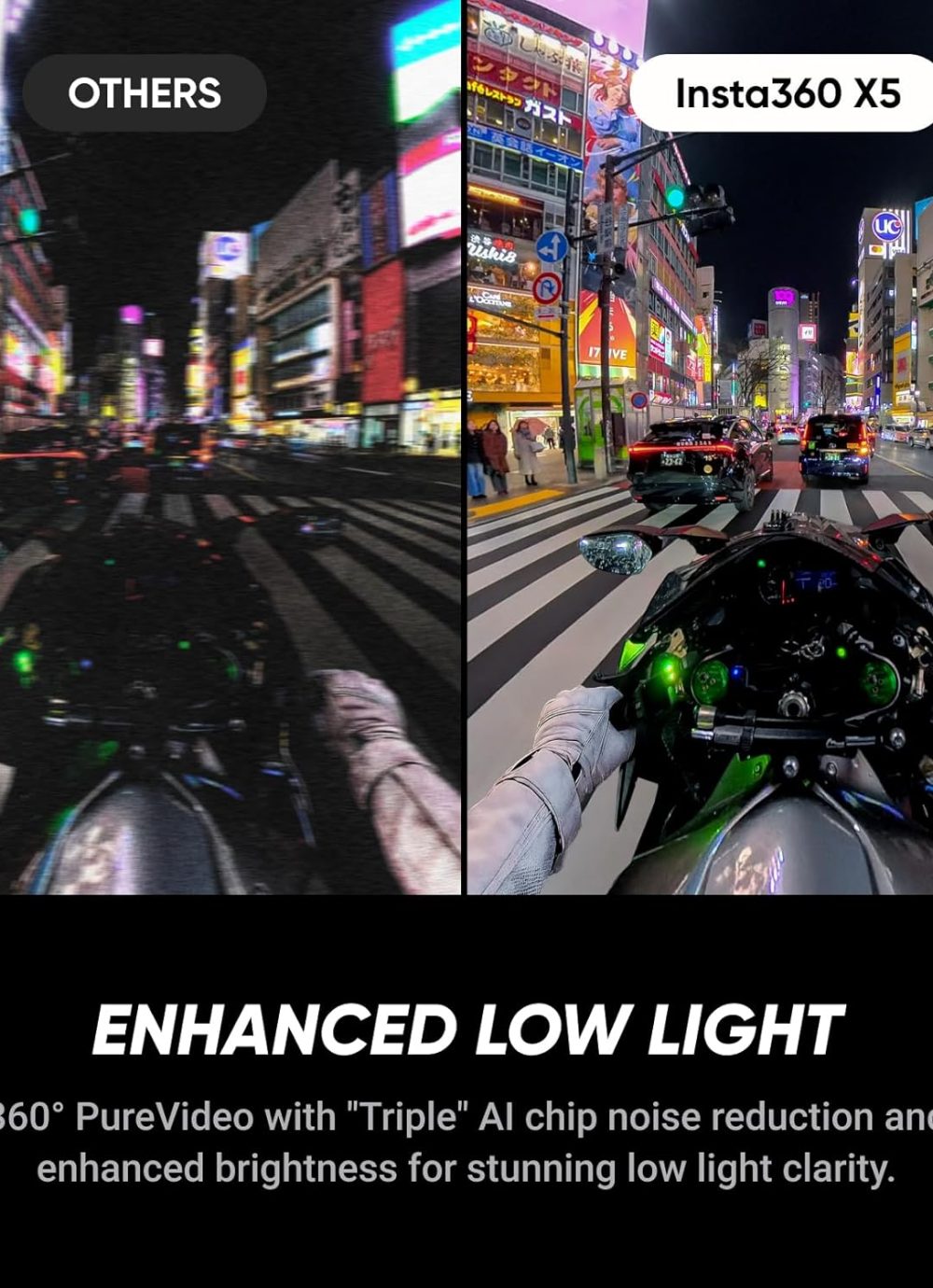 Insta360 X5 - Waterproof 8K 360° Action Camera, Leading Low Light, Invisible Selfie Stick Effect, Rugged and Replaceable Lens, 3-Hour Battery, Built-in Wind Guard, Stabilization, Triple AI Chip Design - Image 3