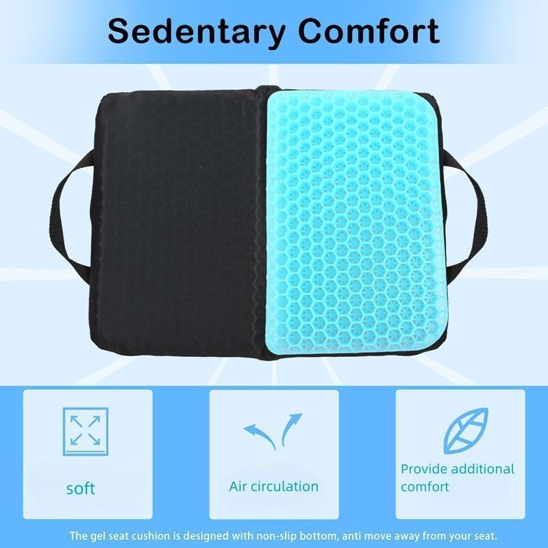 Portable Compact Seat Cushion (14.5" x 10.6") Foldable Travel Cushion, for Airplane Seats, Camping, Stadium, Cinema, Garden Benches Seat Cushion - Image 7