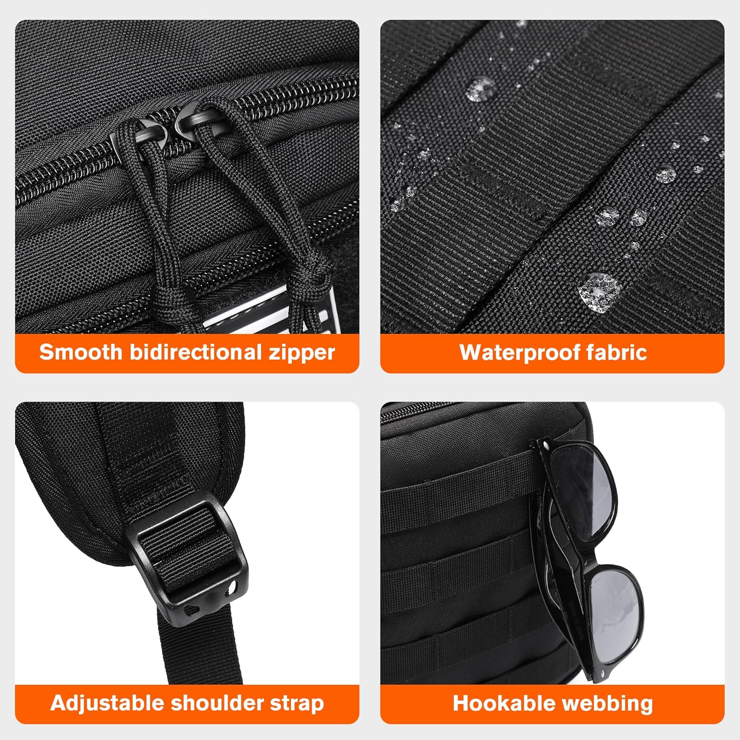 wotony Hydration Backpack with Water Bladder for Hiking Tactical Hydration Pack for Men Women Molle Water Backpack for Hiking - Image 8